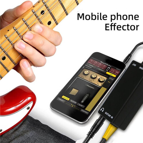 Guitar Effects Interface Adapter Converter Amplifier Recorder 6.35mm Musical Instrument Connection Cable 2