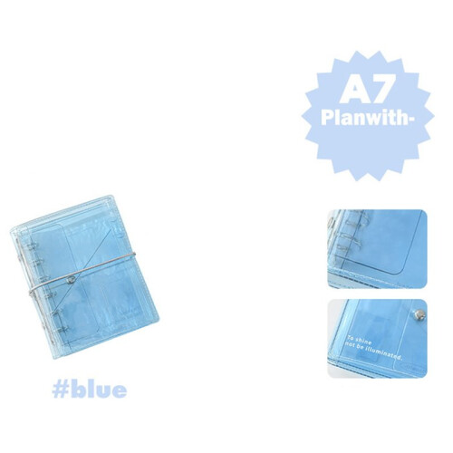Cuaderno Plegable Tipo Acordeón A7 Transparente Recargable para Estudiantes 2