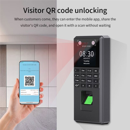 Multi-Language Face Recognition Attendance Machine Password Fingerprint  Vein Unlocking with Application Management 1