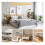 4 Pcs Bed Rail Brackets with 32 Pcs Srews, High Quality Bed Frame Brackets, Rust Proof Bed Frame Hardware for Headboards 6