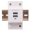USB DIN Rail Modular Socket DC5V 2.1A Output Fiber Optic Distribution Box Socket Power Adapter 3