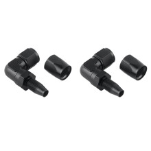 2X Adaptador de Mangueira de Radiador AN10 para Carro, Conector de Tubo de Óleo de 90 Graus, Adaptador Giratório de Mangueira