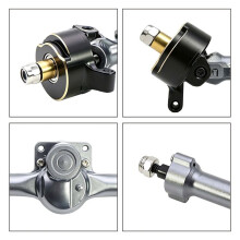 For 1/30 Axial SCX30 Aluminum Front Rear Axles Set RC Crawler Upgrade Accessories Silver