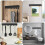2-Pack Key Holder for Wall with 10 Hooks, Self Adhesive Key Rack, No Drill Installation for Home Use (Black) 5