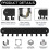 2-Pack Key Holder for Wall with 10 Hooks, Self Adhesive Key Rack, No Drill Installation for Home Use (Black) 6