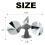 Bird Scare Reflective Device, Bird Reflector with Plastic Base for Outside Patio, Keep  Sparrows Away 7