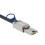 SAS HD SFF 8088 to SFF 8644 Internal External Server Cable 6Gbps High Speed Data Cable Black Flat Connector 0.5m 4