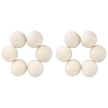 12Pcs Wool Dryer Balls- Premium Natural - Made with Wool That Replaces Dryer Sheets - Lint Remover