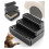 Adjustable 3 Steps Litter Box Ramp with Filter Function,Detachable Litter Trapper,Easy Clean Cat Litter Stair 2