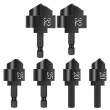 6 Stuks PPR Hefboor met Trapboor voor Waterpijp 20mm/25mm/32mm Waterbuis Reparatie Boor Verbindingsgereedschappen