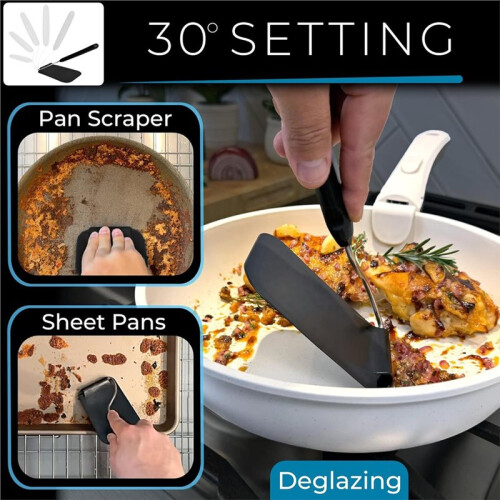 Multi-Functional Adjustable-Angle Scoop Angle Spatula for Kitchen Nonstick Cookware No Scratchs Cooking Flippers 2