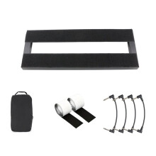 Guitar Effector Board Aluminium Alloy Guitar Effects Pedal Board with Storage Bag Connection Cable for Guitar Pedals DIY