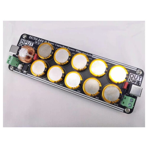 High-End 5V-24V Linear Switching Power Supply Capacito Filter Board 10A for Raspberry Pi Headphone Amplifier DAC 1