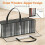 6 Pack DVD Storage Bags, Clear PVC DVD Case Holder with Handles, Front Window Zipper Design, Stackable Media Organizer 2