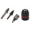 Drill Chuck Keyless Self Tightening Clamping Range Quick Changing Tool Round Adaptor 1