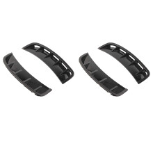 4x Black Front Wheel Side Air Vent Canards Trim for - A-Class W177 A200 A250 A220 A35 AMG 2019 2020