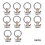 10-Pack L Track Aluminum Tie Downs with Stud and O-Ring Motorcycle Trailer Tie Downs 4
