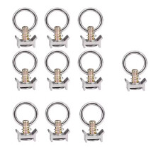 Set van 10 L-Vormige Aluminium Sjorogen met Bouten en O-Ringen voor Motorfietsaanhangers