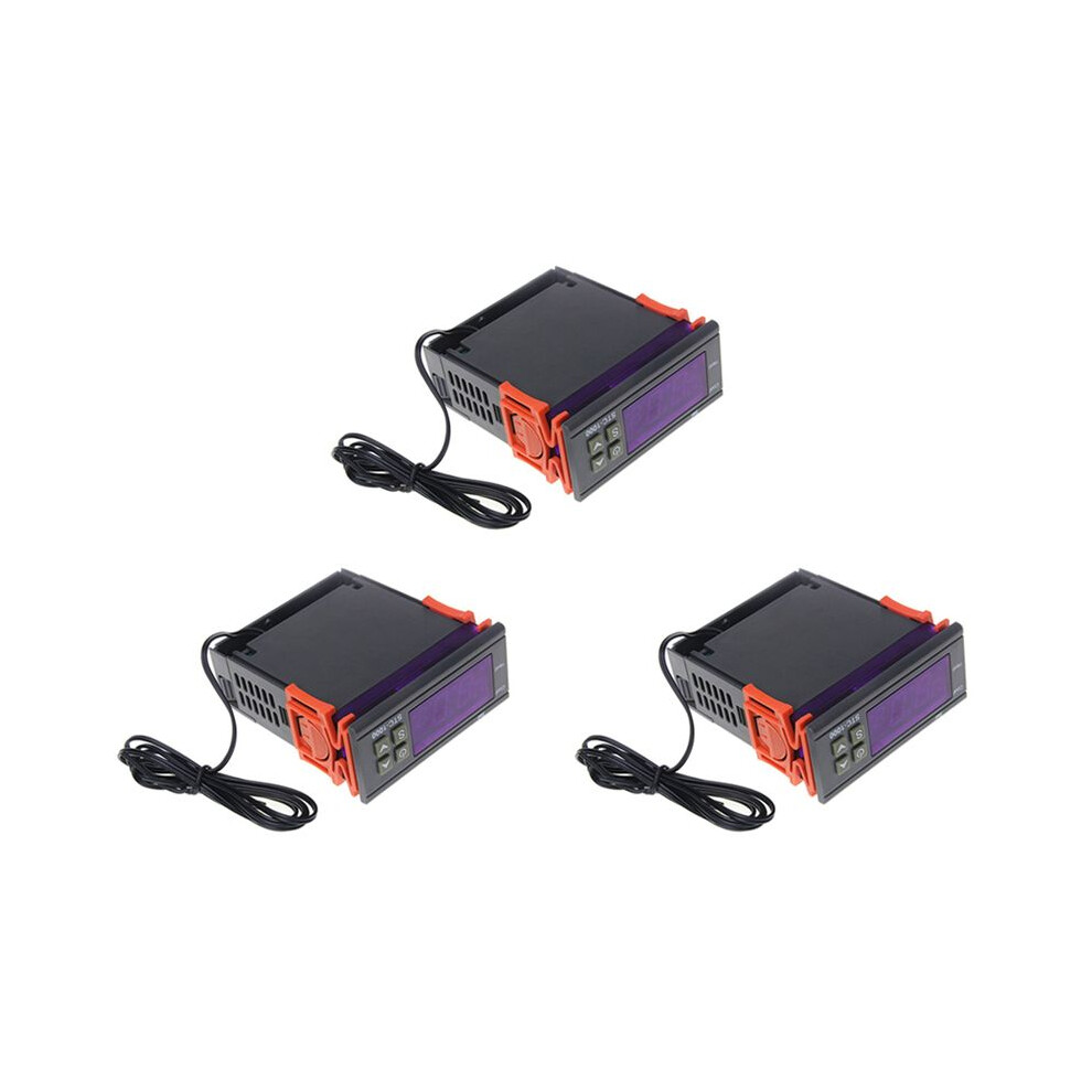3X Led Digital Temperature Controller Stc-1000 Ac 110-220V 10A Relay Thermoregulator Thermostat 4713108823919