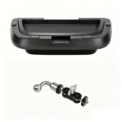 For   2011-2017 Phone Holder Car Double-Layer Storage Box 360-Degree Adjustable Phone Stand Base 1