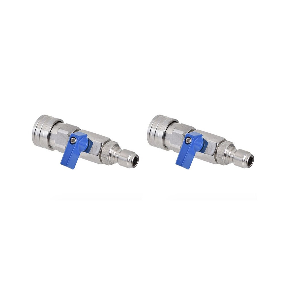 2X High Pressure Washer Valve Kit 3/8 Npt Quick Connector 4500 Psi For Power Washer Hose 4711459489396