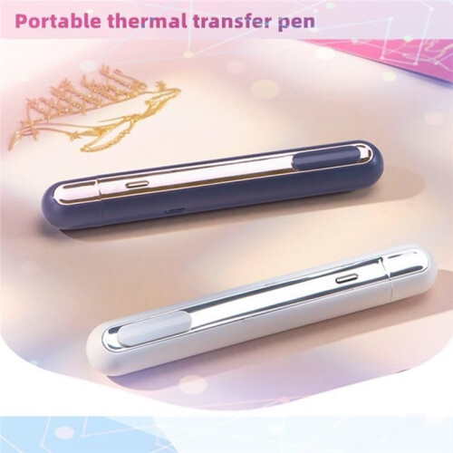 Heat Press Pen Heat Transfer Device with Fast Heating Function for DIY Projects,Crafts,Fabrics,Leather,Gift Make White 1