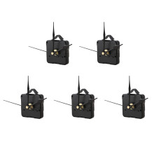 5X Noir DIY Mouvement D'Horloge Quartz Mouvement Silencieux Mecanisme Outil de Reparation