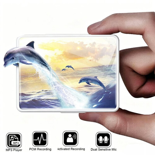 Leitor Portátil de MP3 e MP4 com  5.0, Tela  de 1,8 Polegadas, Reprodução de Vídeo, Gravação e e-Books, Ideal para Estudantes. 2