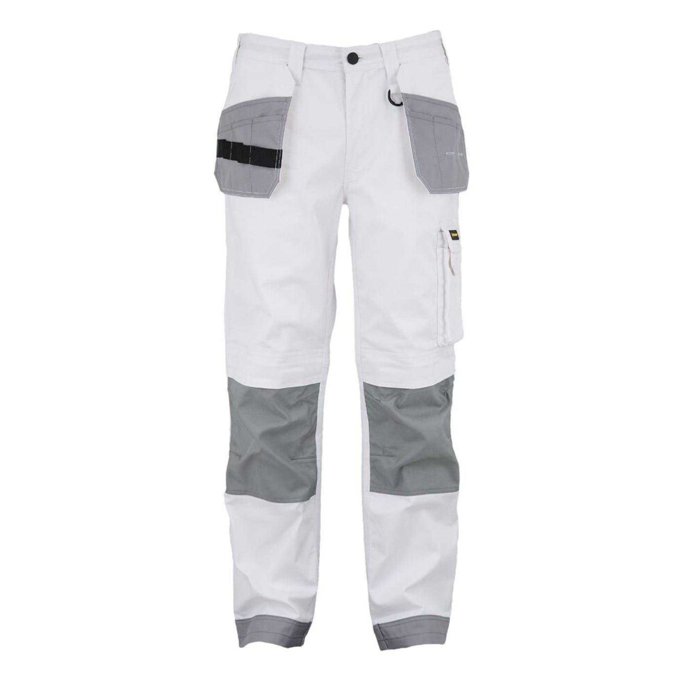 Dunlop (Xxl, White/Grey) Mens Work Trousers Grey