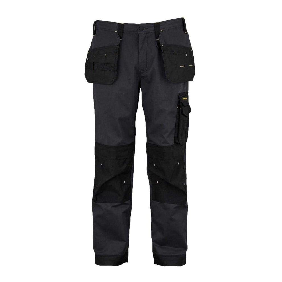Dunlop (Xxl, Charcoal/Black) Mens Work Trousers Black