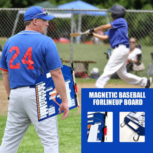 Tableau Blanc de Softball pour Tournoi: Marqueur de Score de Baseball Effaçable à Sec Double Face 1
