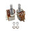 2Pcs Ohm Push Pull Potentionmeter Brass Metric Split Standard Shaft Volume Tone  Electric Guitar A250K 3