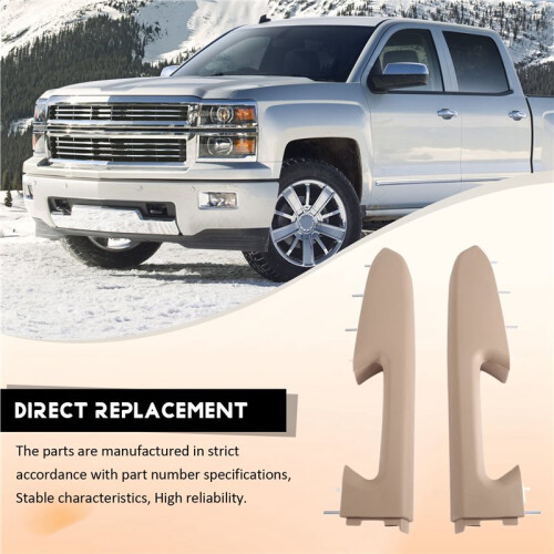 Car Door Armrest Handle Replacement Kit Front Grab Handle Repair Kit for  Silverado  Sierra Beige 2