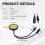 Concealed Partition Sensor   12V 24V Waving Touch Dimming for Cabinet Kitchen Stone Hand Wave Touch Control 2pcs 3