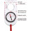 1set/6pcs Directional Compass in Bulk, with Tilted Magnifying Glass Ruler and Scale, Suitable for Class Gifts 3