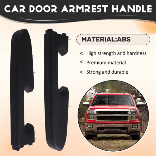 Car Door Armrest Handle Replacement Kit Front Grab Handle Repair Kit for  Silverado  Sierra Black 1