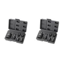 12Pcs Adapter Pneumatic Sleeve 1/2 to 3/4 Black Plastic Box for Automobile Torque Mechanical Hardware Products
