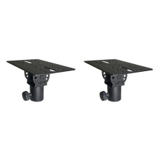 2X Rotatable 35mm Tripod Pole Mount DJ Speaker Stand Adapter Top Cap Mic Tripod Holder Mounting Base