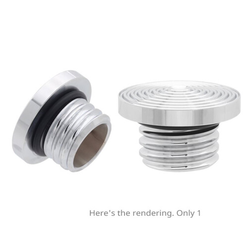 Ripple Design Threaded Fuel Tank Cap, Custom Modified Oil Cap for  Cruisers Black 2