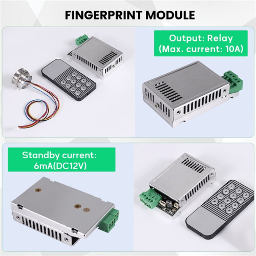 K216 Fingerprint Control Board+R503 Fingerprint Module Two-Color Ring Indicator Light Access Control 2