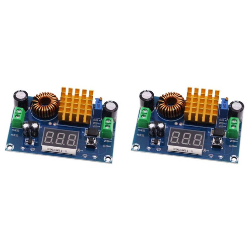 2X XH-M411  5V-45V Boost Converter Module Voltage Regulator Adjustable Step  Voltmeter Digital Display Module