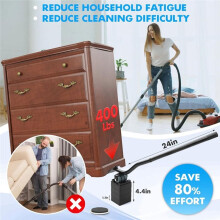 Furniture Lifter Tool + 8-Pack of 3.5" Sliders,Safely and Easily, the Lift and Glide Tool Set for Heavy Furniture