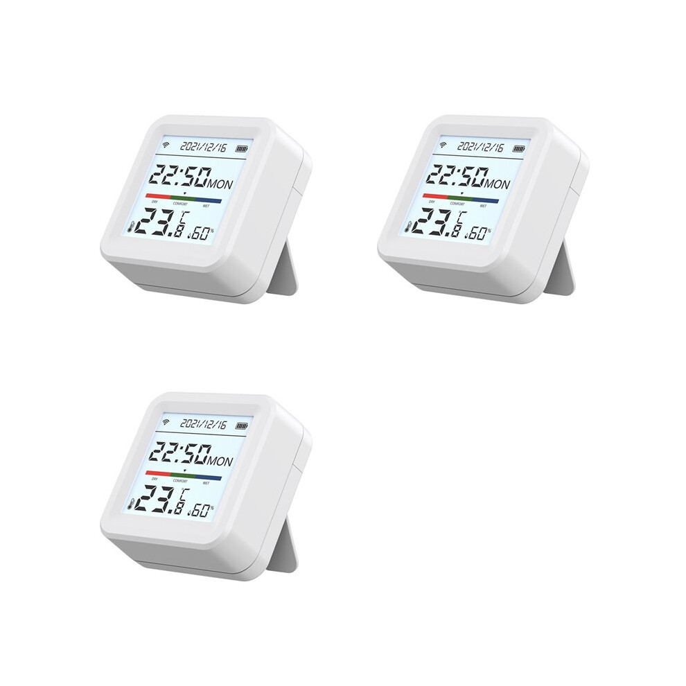 3X Tuya Wifi Temperature Humidity Sensor Life Backlight Hygrometer Thermometer Sensor Phone Remote Monitoring 6033381147136
