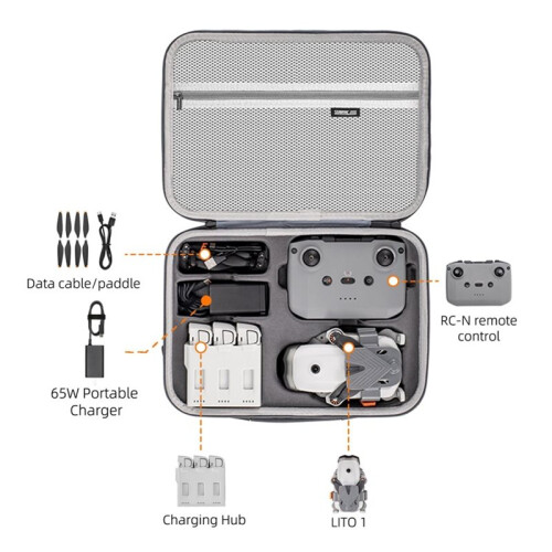 STARTRC Borsa A Tracolla da Viaggio per Accessori del Drone per  LITO 1 Fly More Combo 2