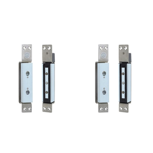 2X Embedded Electromagnetic Shear Lock Concealed Electric Magnetic Door Lock with  Delay for Access Control Systems