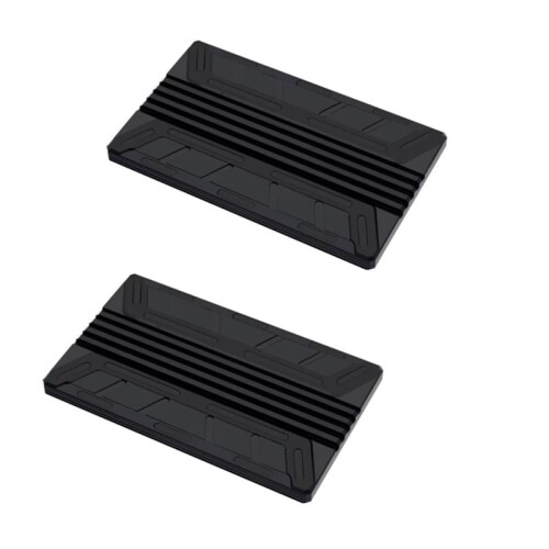 2Pcs NVMe M.2 MKEY SSD  Array Expansion Adapter Card PCIe Split Card Heatsink for Speeding