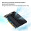 2 St. NVMe M.2 MKEY SSD  Array Expansionskort PCIe Split Card Kylfläns för Snabbare Data. 8