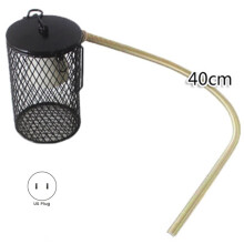2X Heater Light Cover, Insulation Cage, Reptile Heat Lamp Guard, Warmer Light Mesh Cage Heating Lamp Holder US Plug