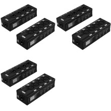 3 Paar 4-Kanal-XLR/DMX-Audio-RJ45-Ethernet-Extender, XLR-Extender-Transceiver für Live-Bühne, Audio-Aufnahmestudio