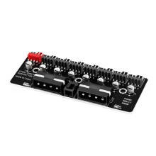Splitter di Estensione per Ventola PWM Hub 12V Adattatore per Controllo Velocità Ventola di Raffreddamento Supporta Ventole PWM A 3 Pin e 4 Pin
